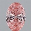 1.53 Ct. Fancy Vivid  Pink Oval Lab Grown Diamond