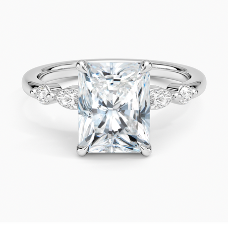 Marquise and Round Diamond Ring