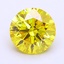 1.76 Ct. Fancy Vivid  Yellow Round Lab Grown Diamond