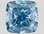 2.81 Ct. Fancy Vivid Blue Cushion Lab Grown Diamond