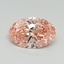 2.58 Ct. Fancy Vivid Pink Oval Lab Grown Diamond