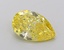 2.12 Ct. Fancy Vivid  Yellow Pear Lab Grown Diamond