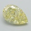 1.24 Ct. Fancy Intense Yellow Pear Lab Grown Diamond