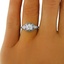 The Noblesse Ring, smalltop view on a hand