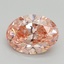 2.00 Ct. Fancy Intense Pink Oval Lab Grown Diamond