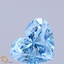 1.87 Ct. Fancy Vivid Blue Heart Lab Grown Diamond