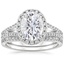 18KW Moissanite Fortuna Diamond Bridal Set (2/3 ct. tw.), smalltop view