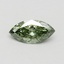 0.52 Ct. Fancy Vivid Green Marquise Lab Grown Diamond