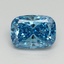 2.03 Ct. Fancy Vivid Blue Cushion Lab Grown Diamond