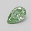 0.27 Ct. Fancy Vivid  Green Pear Lab Grown Diamond