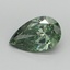 1.51 Ct. Fancy Vivid Green Pear Lab Grown Diamond