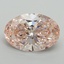 5.53 Ct. Fancy Intense Pink Oval Lab Grown Diamond