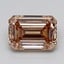 3.05 Ct. Fancy  Brown Emerald Lab Grown Diamond