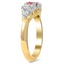The Devonna Ring, smalltop view on a hand