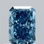0.71 Ct. Fancy Vivid Blue Radiant Lab Grown Diamond