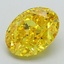 3.25 Ct. Fancy Vivid Yellow Oval Lab Grown Diamond