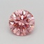 0.51 Ct. Fancy Vivid Pink Round Lab Grown Diamond