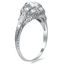 The Mayes Ring, smalltop view on a hand