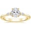 18K Yellow Gold Nadia Diamond Ring, smalltop view