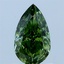 1.06 Ct. Fancy Vivid Green Pear Lab Grown Diamond