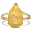 Retro Citrine Cocktail Ring