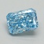 1.16 Ct. Fancy Vivid Blue Radiant Lab Grown Diamond