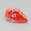 0.55 Ct. Fancy Vivid Pink Pear Lab Grown Diamond