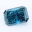 7.10 Ct. Fancy Vivid Greenish Blue Radiant Lab Grown Diamond