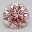 2.30 Ct. Fancy Vivid Pink Round Lab Grown Diamond