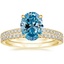 18K Yellow Gold Petite Demi Diamond Ring (1/5 ct. tw.) with Luxe Sia Diamond Ring (1/5 ct. tw.)