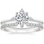 18K White Gold Luminesce Diamond Ring with Sia Diamond Ring (1/8 ct. tw.)