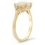 The Natalya Ring, smalltop view on a hand