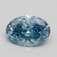 1.54 Ct. Fancy Vivid Blue Oval Lab Grown Diamond