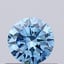 0.49 Ct. Fancy Vivid Blue Round Lab Grown Diamond