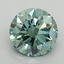 1.28 Ct. Fancy Vivid Pacific Green Round Lab Grown Diamond