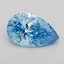 1.05 Ct. Fancy Vivid  Blue Pear Lab Grown Diamond