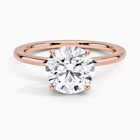 14K Rose Gold Audrey Perfect Fit 1.4mm Solitaire Ring