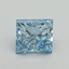 1.52 Ct. Fancy Vivid Blue Princess Lab Grown Diamond