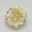 1.46 Ct. Fancy Intense Yellow Cushion Lab Grown Diamond