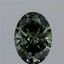 1.62 Ct. Fancy Vivid Green Oval Lab Grown Diamond