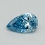 0.41 Ct. Fancy Intense Blue Pear Lab Grown Diamond
