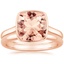 14KR Morganite Luna Bridal Set, smalltop view