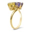 The Amada Ring, smalltop view on a hand