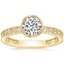 18K Yellow Gold Sinclair Art Deco Diamond Ring (1/6 ct. tw.), smalltop view