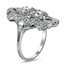 The Benedicta Ring, smalltop view on a hand