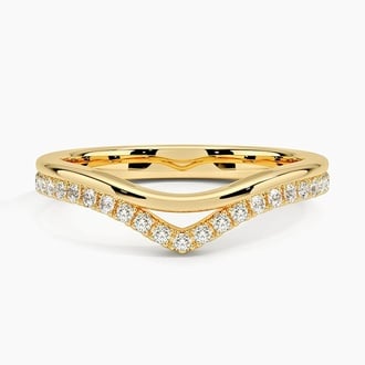 Double Contoured Diamond Ring