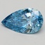 1.81 Ct. Fancy Vivid Blue Pear Lab Grown Diamond