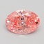 1.62 Ct. Fancy Vivid Pink Oval Lab Grown Diamond