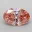 1.08 Ct. Fancy Vivid Pink Oval Lab Grown Diamond