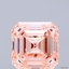 4.00 Ct. Fancy Intense Orangy Pink Asscher Lab Grown Diamond